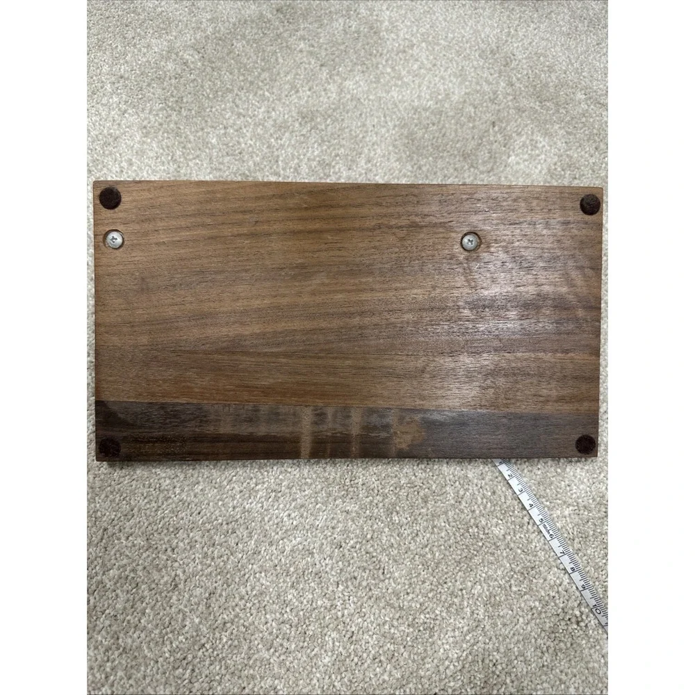 mid-century modern men's dresser valet and desk organizer Vintage Brass Accents